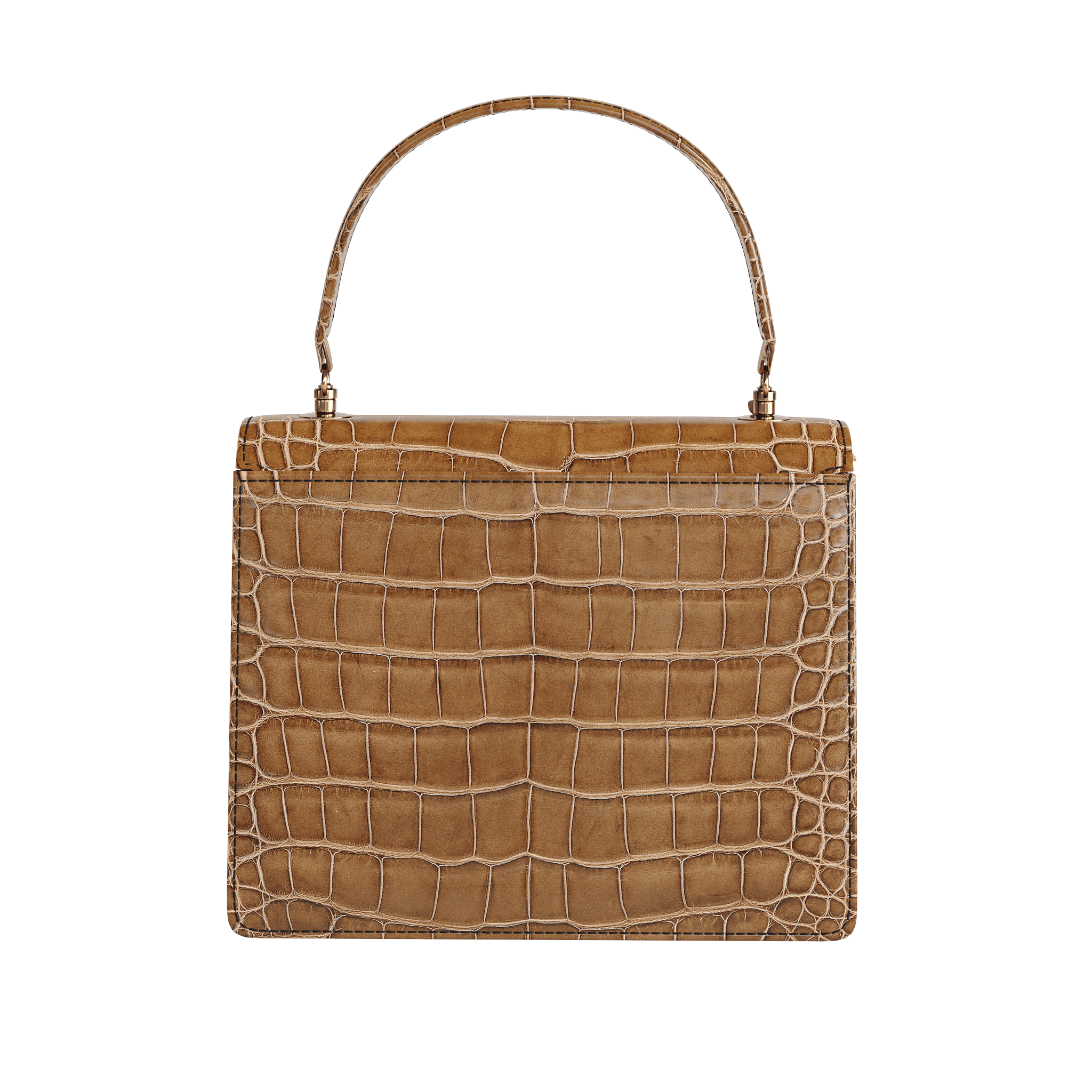 Luxury Brown Authentic Alligator Handbag