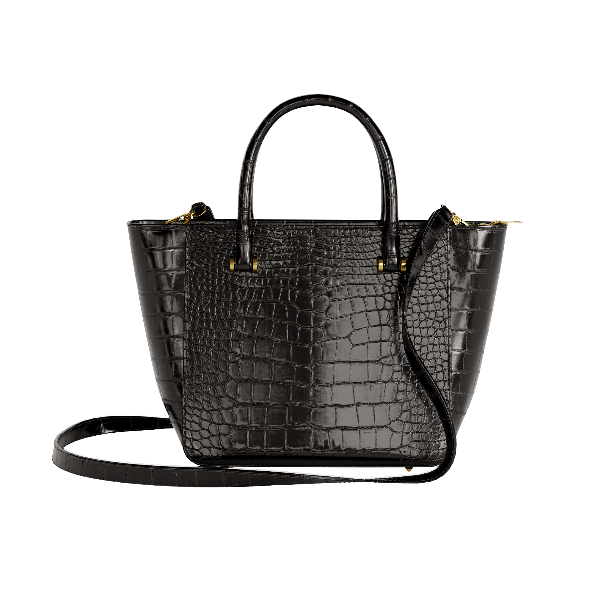 Black Authentic Alligator Tote