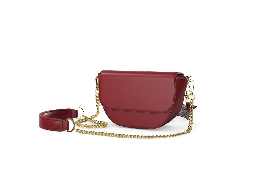 Burgundy Vegetable Tanned Hip Bag - Zelli Handbags