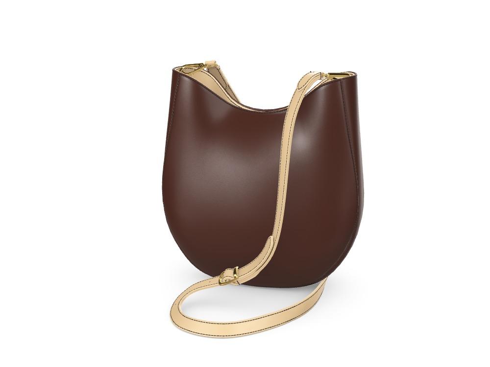 Crossbody Satchel with Havana and Natural Vachetta - Zelli Handbags