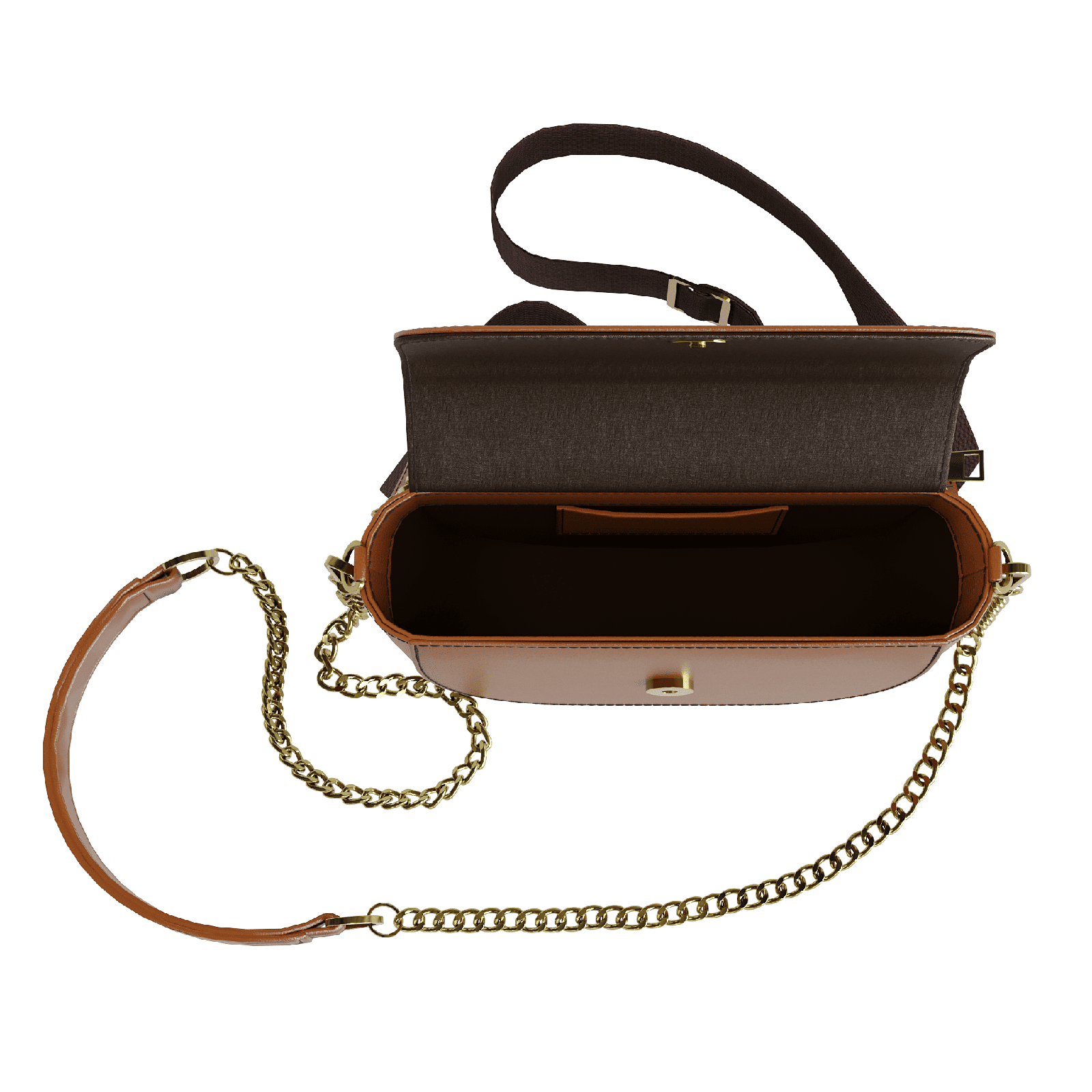 Havana Brown Hip Bag - Zelli Handbags