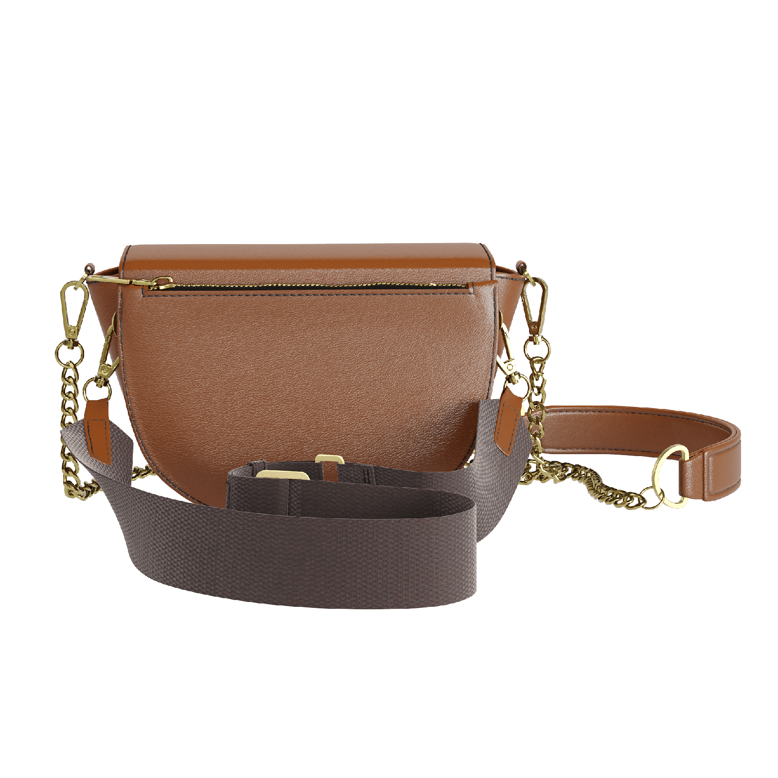 Havana Brown Hip Bag - Zelli Handbags