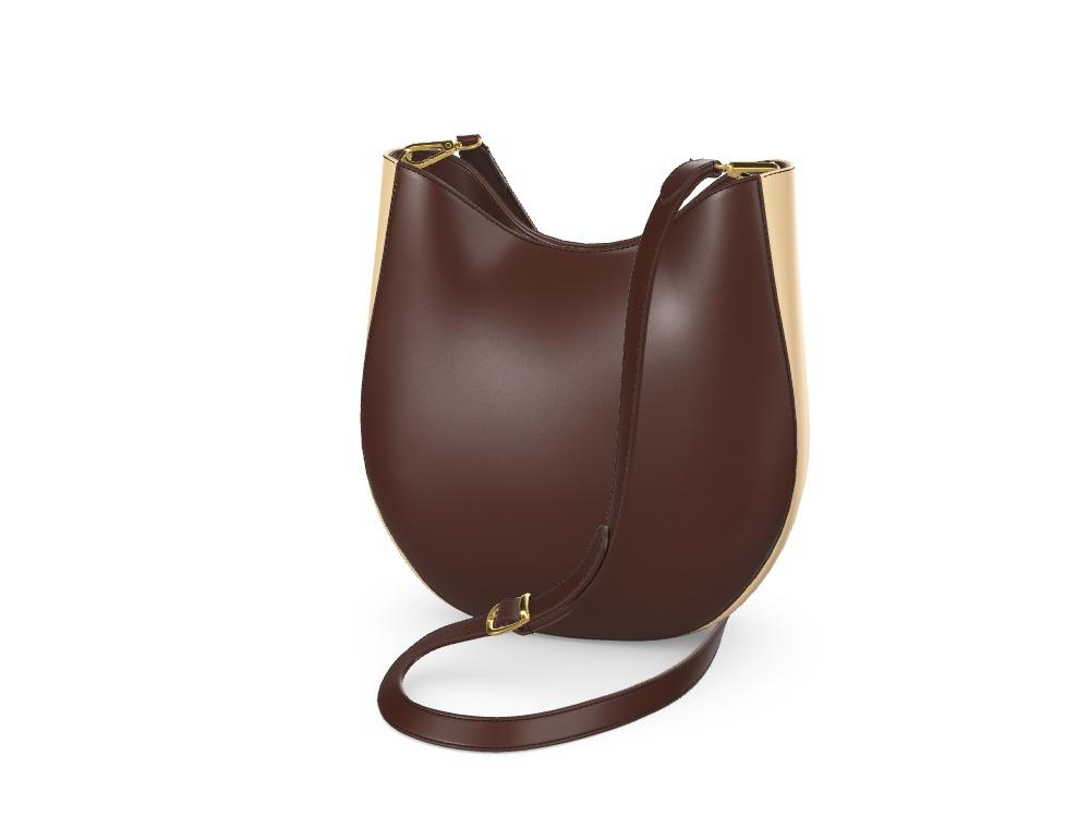 Havana Vachetta and Natural Vachetta Crossbody Satchel - Zelli Handbags