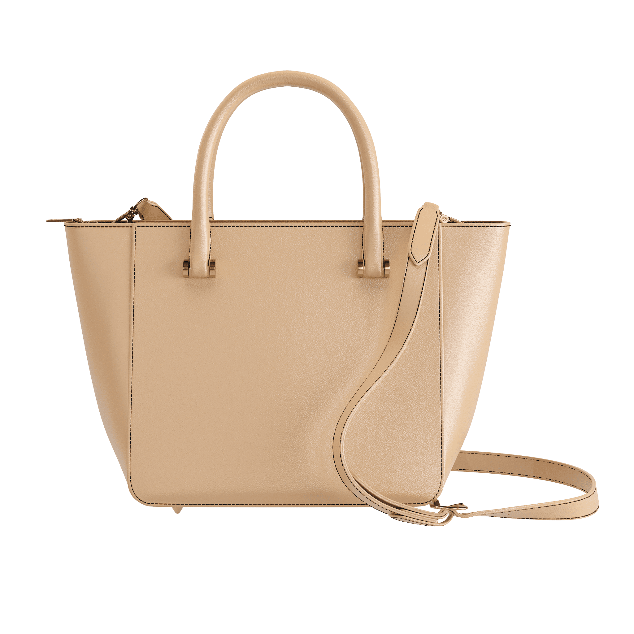 Large Tote In Patina Veggie Tanned Leather - Zelli Handbags