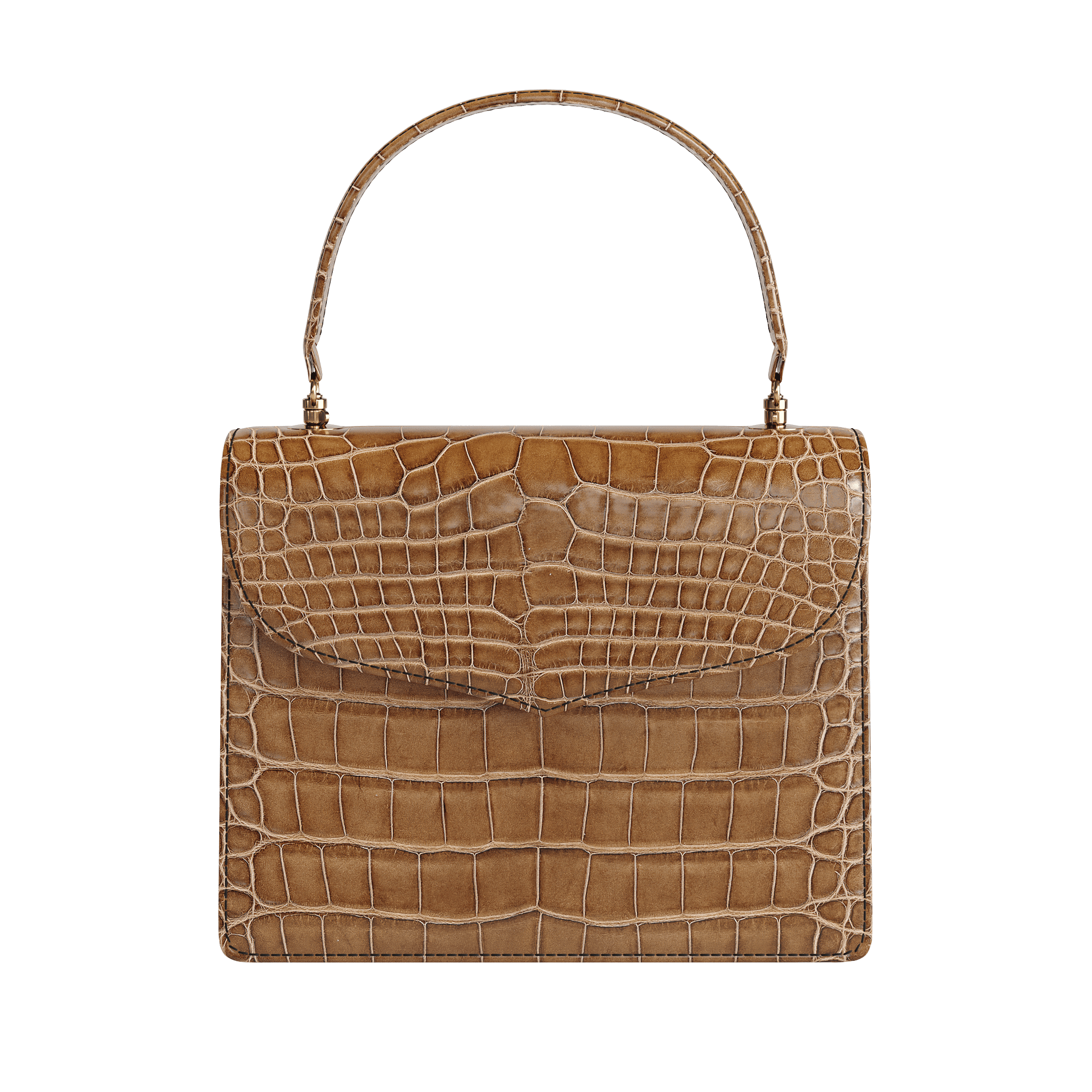 Luxury Brown Authentic Alligator Handbag - Zelli Handbags