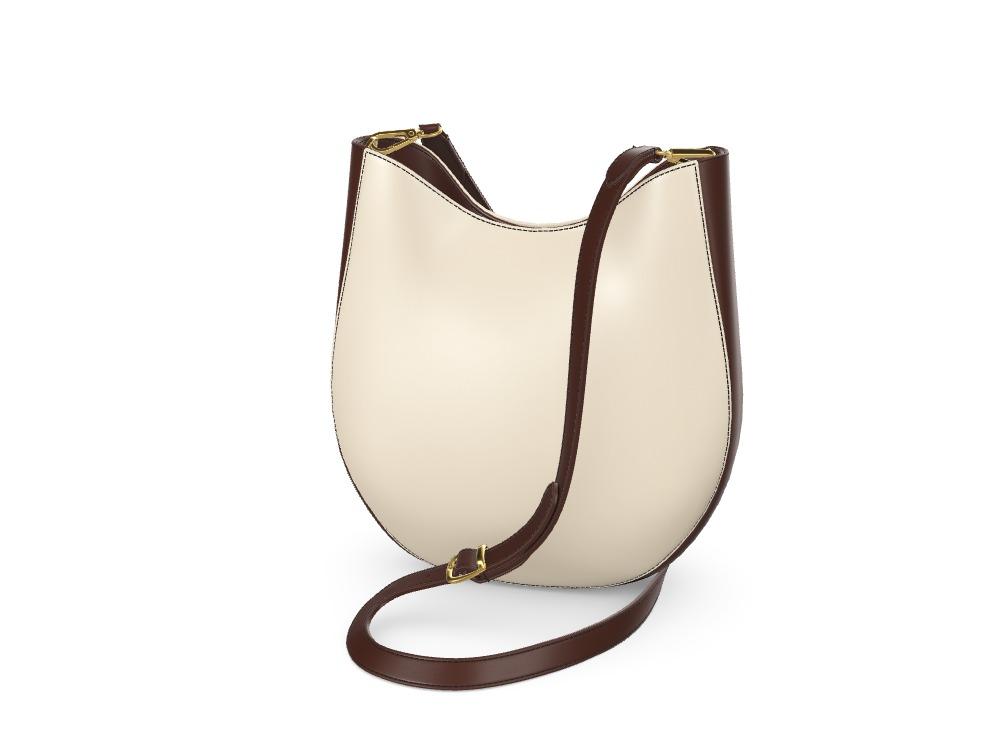 Luxury Cream & Havana Vachetta Crossbody Satchel - Zelli Handbags