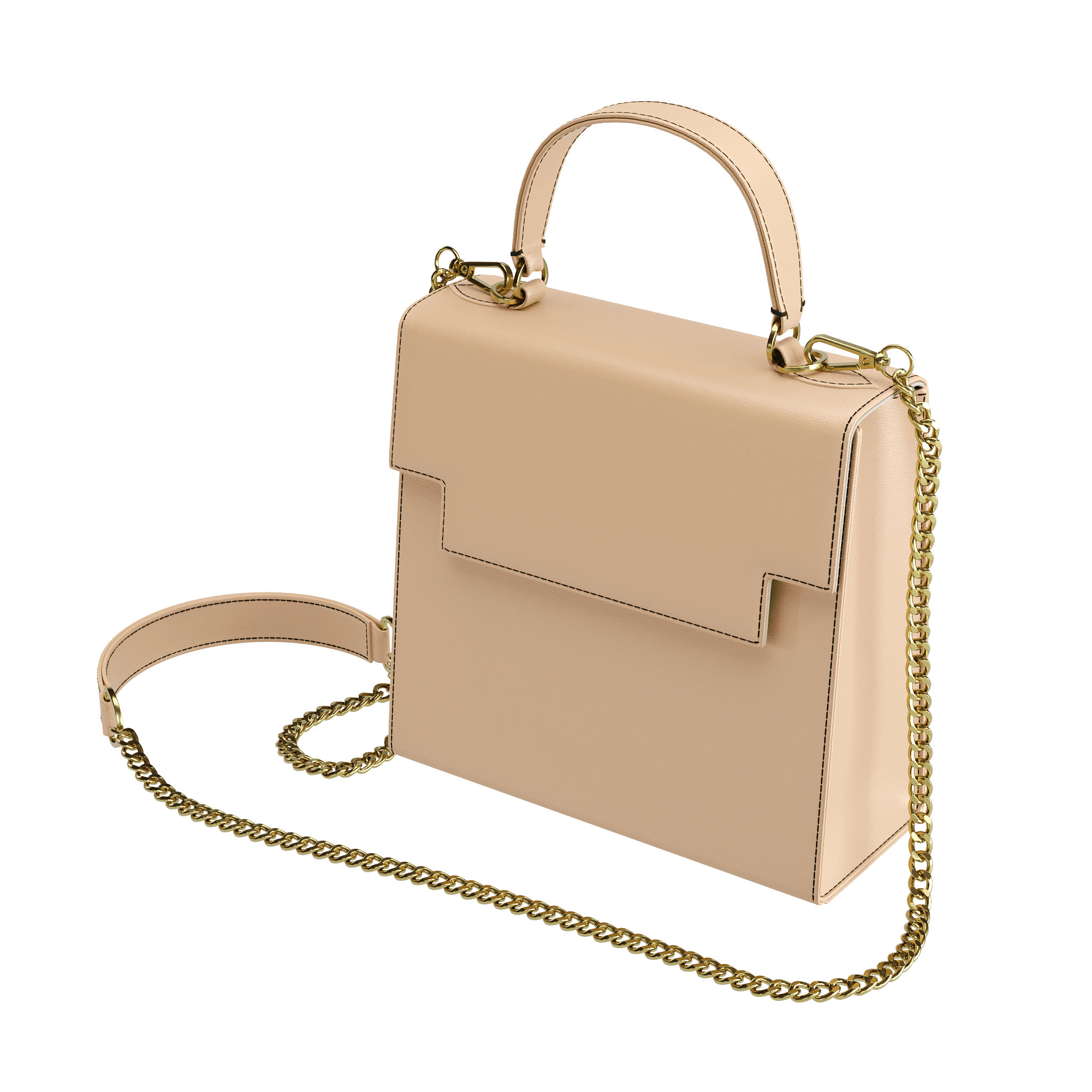 Patina Vegetable Tanned Box Style Bag - Zelli Handbags