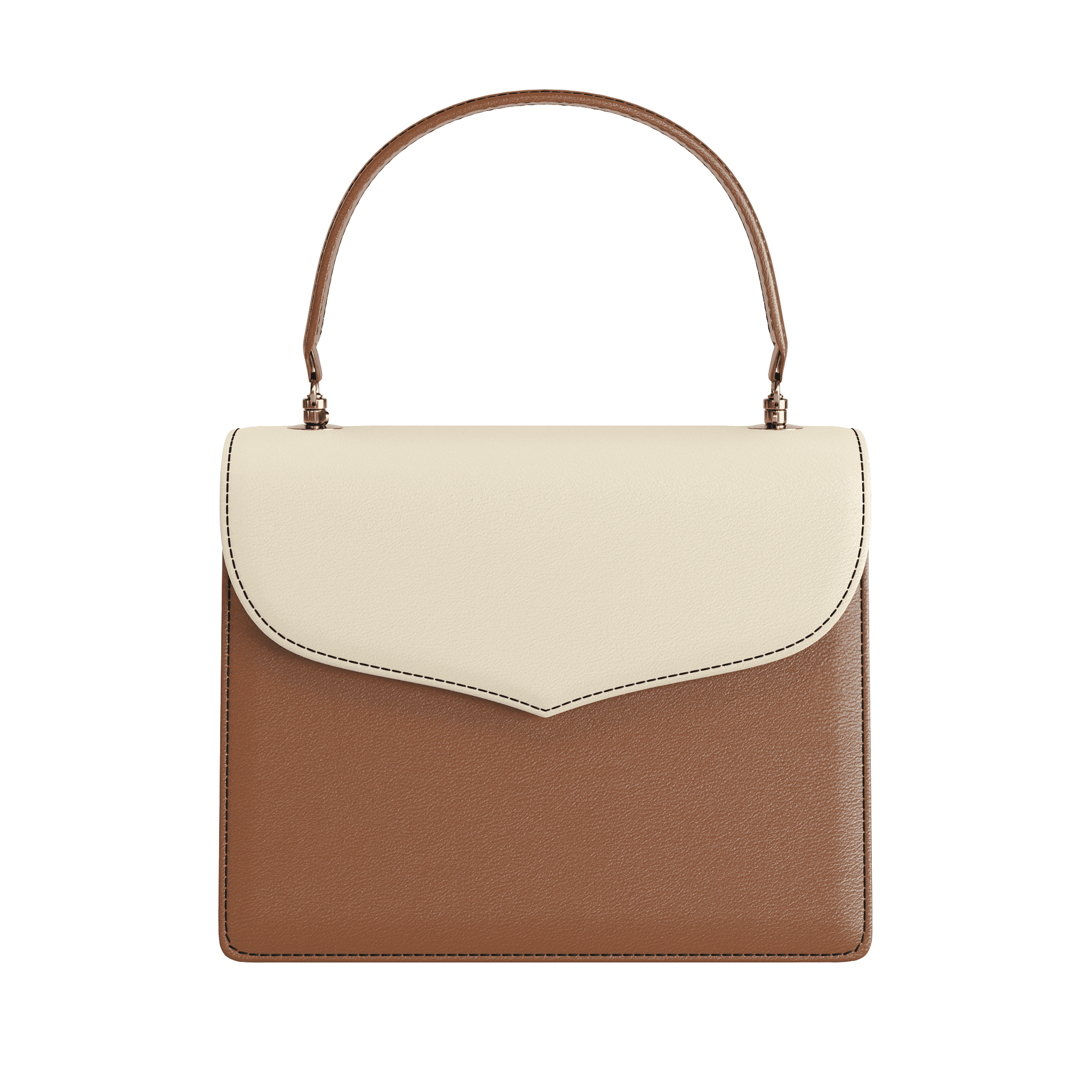 Two Tone Vegetable Tanned Classic Handbag - Zelli Handbags