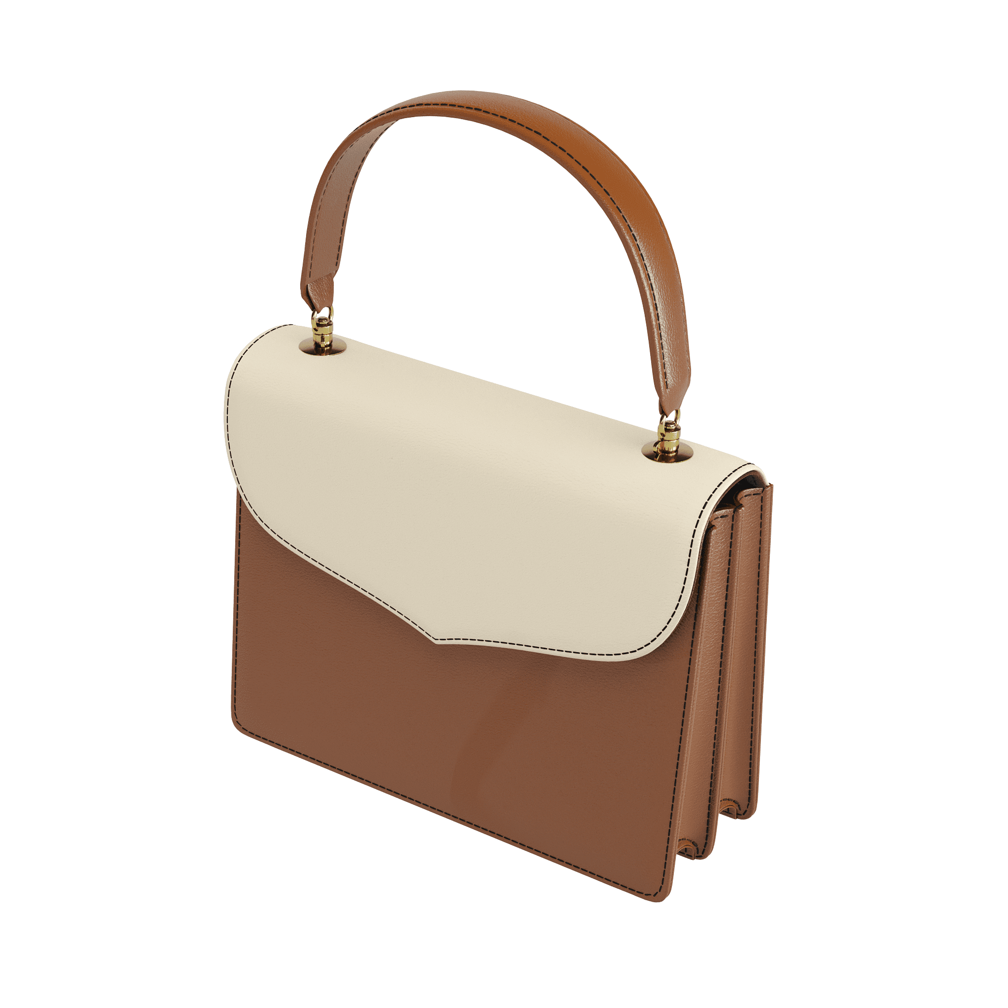 Two Tone Vegetable Tanned Classic Handbag - Zelli Handbags