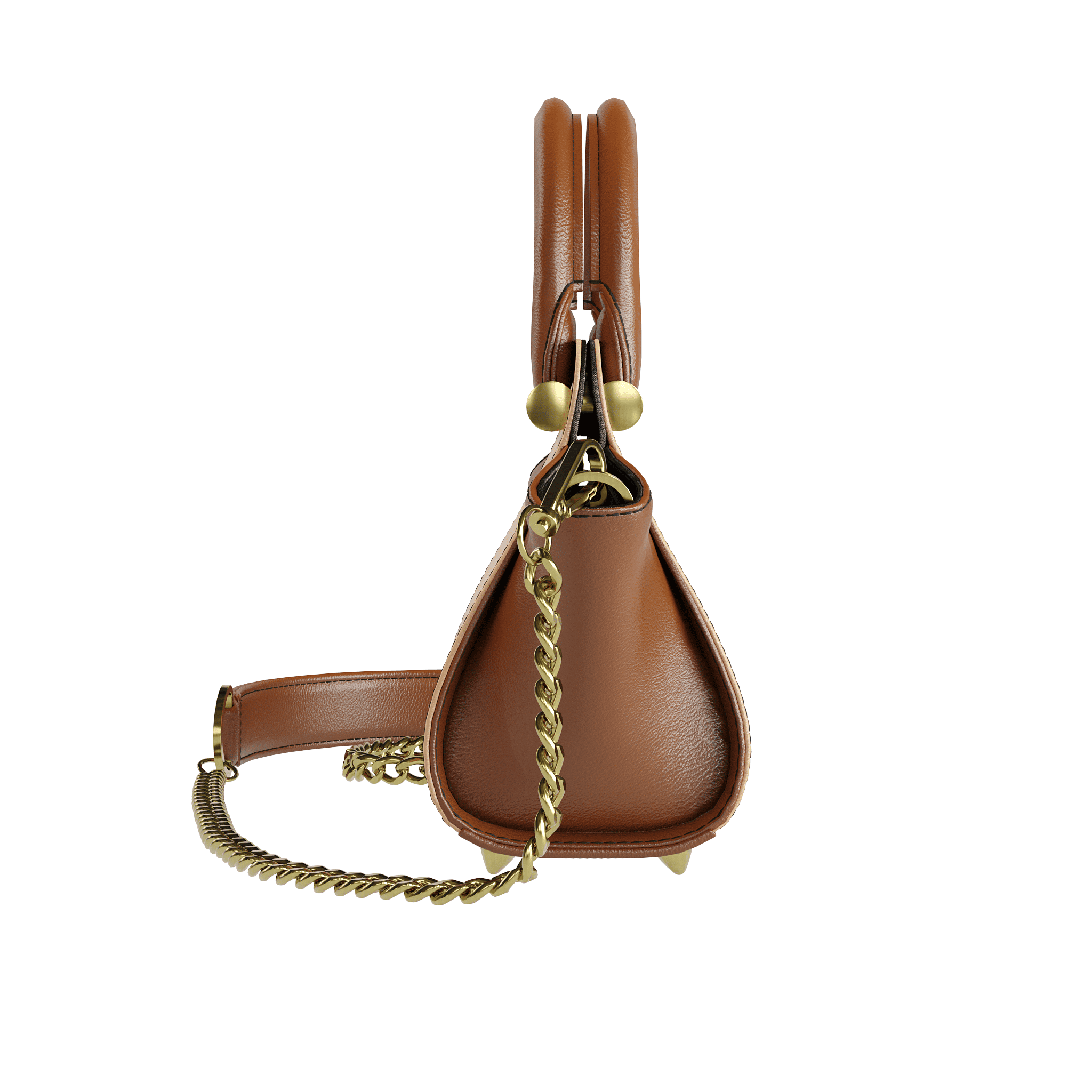 Two Toned Vegetable Tanned Purse - Zelli Handbags