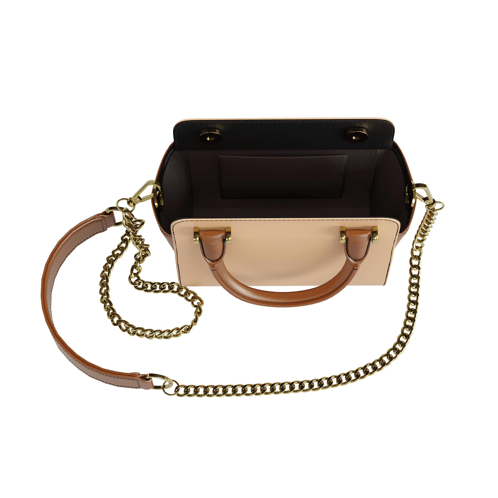 Two Toned Vegetable Tanned Purse - Zelli Handbags