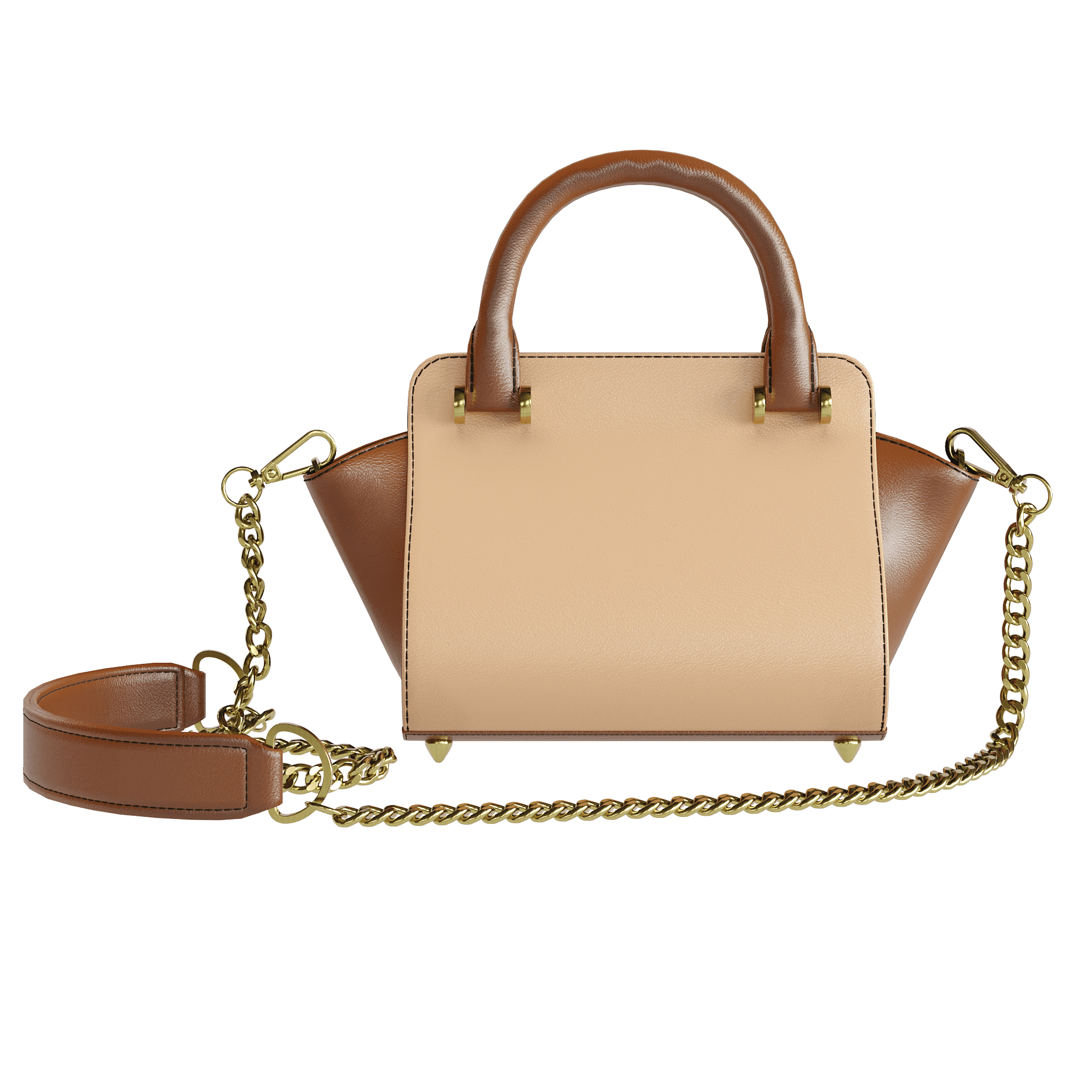 Two Toned Vegetable Tanned Purse - Zelli Handbags