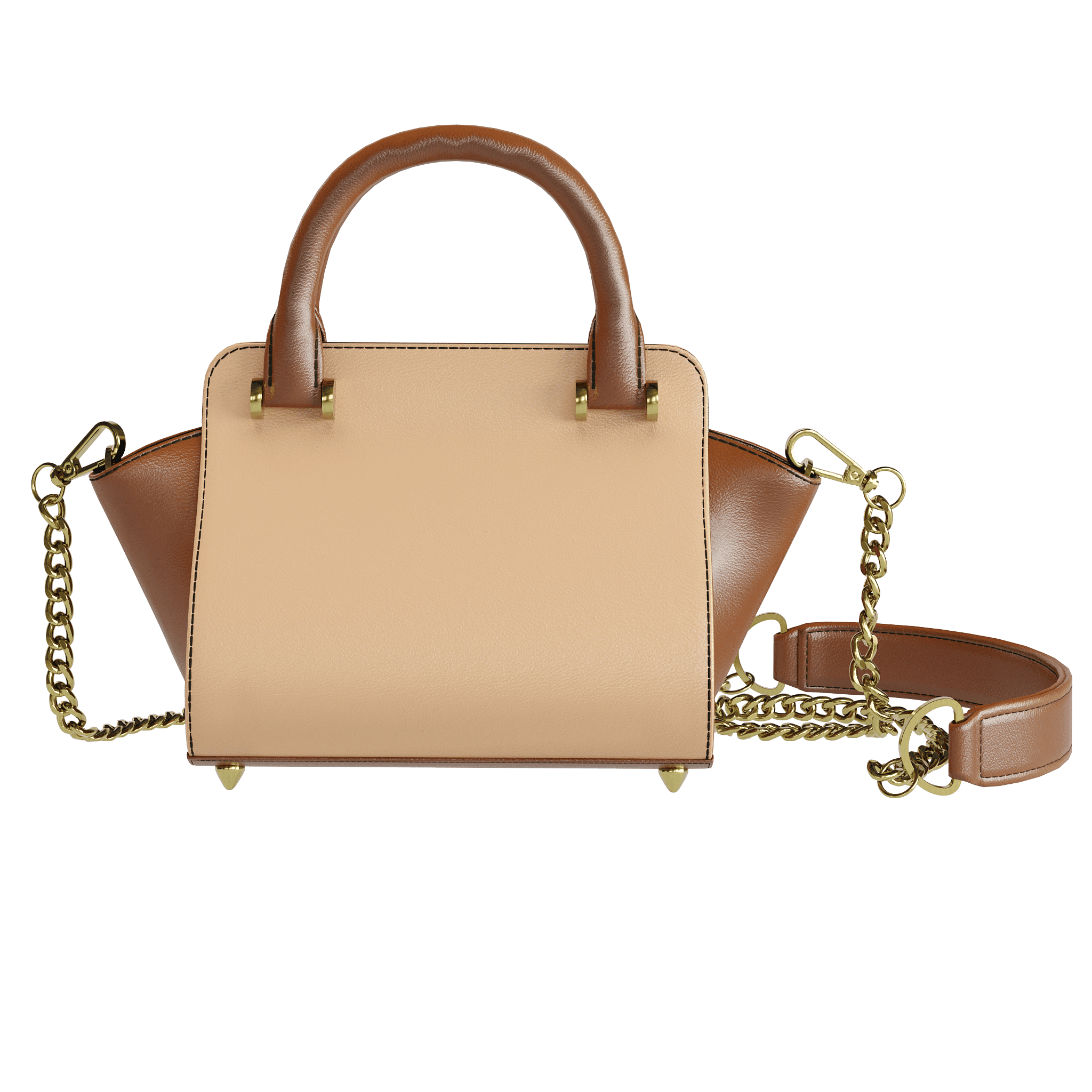 Two Toned Vegetable Tanned Purse - Zelli Handbags